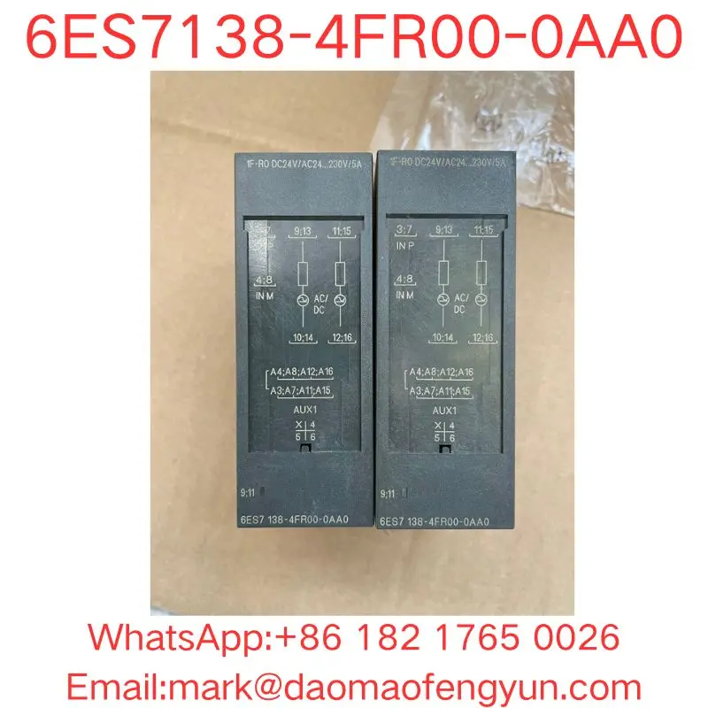 

6ES7138-4FR00-0AA0 использованный протестированный ок в хорошем состоянии SIMATIC DP, электронный модуль 1F-RO 24 V DC/AC 24 .. 230V/5A, f. ET200S,
