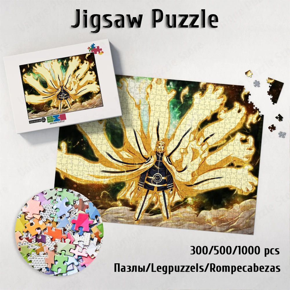 

Bandai Naruto Large Adult Jigsaw Japanese Classic Jigsaw Puzzles Cartoon Anime Games and Puzzles Educational Toys Game for Kids