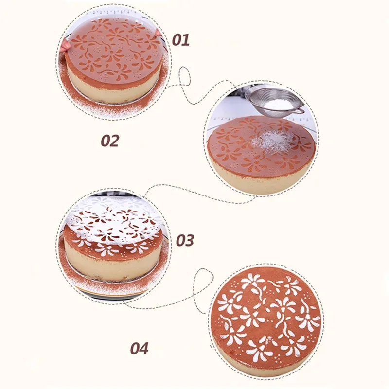 Coffee Decorating Stencils - قوالب قهوة دانتيل لتز...