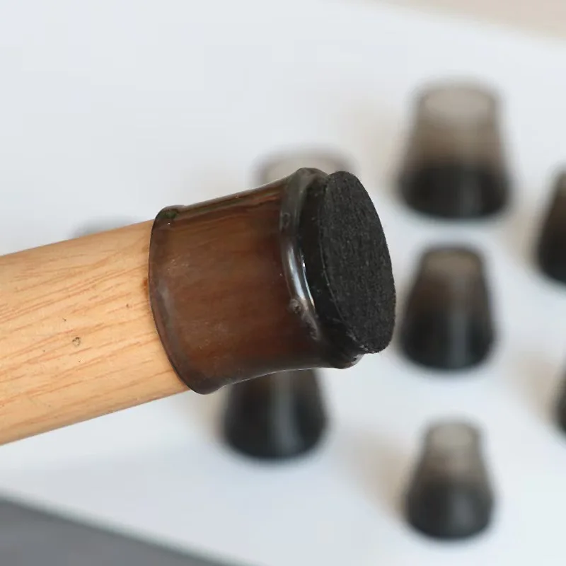 Premium Silicone Furniture Leg Caps with Felt Pads - Floor Protectors and Sliders