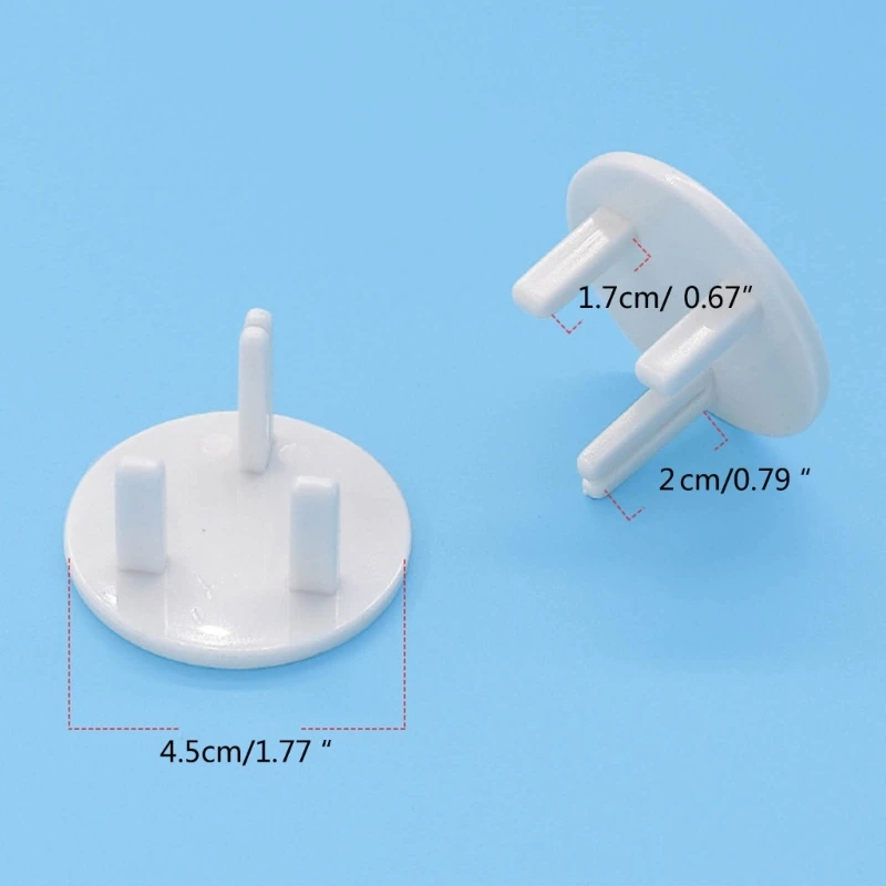 Socket Covers 10pcs US Child Safety Electrical Outlet Cover Plugs for Power Socket Guard Baby Protection Anti Electric Shock Rotate Protector