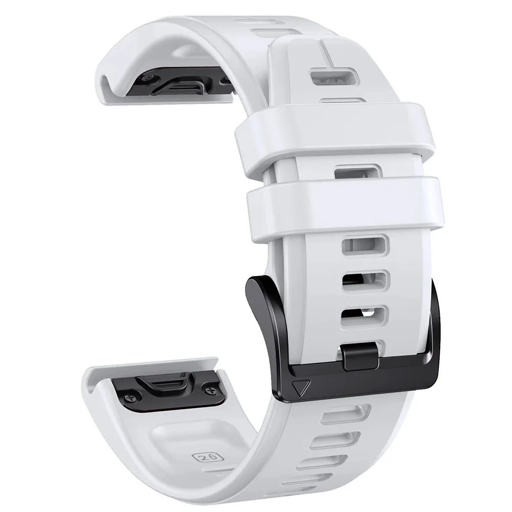 Official QuickFit Silicone Strap - Universal 26mm/22mm Adjustable Band, Unisex Replacement Bracelet