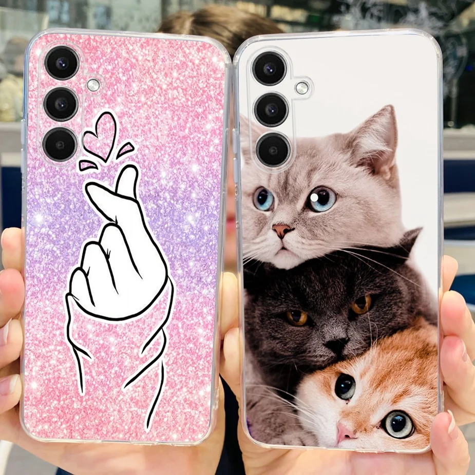 Cute Cat and Butterfly Soft Silicone Phone Case - Stylish Protective Cover