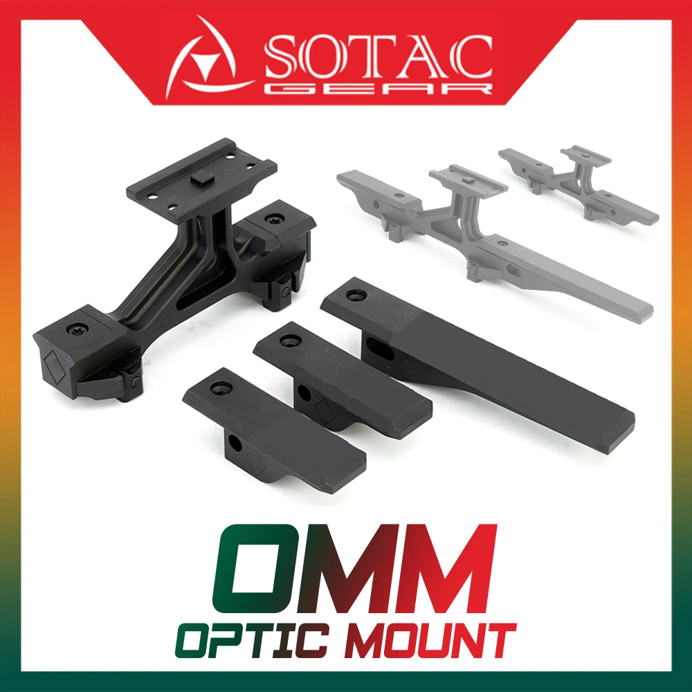 

Tactical Optic Mount Modular Lightweight Elevated Pattern Optical Mount For Red Dot Sight At 2.50" Centerline Height