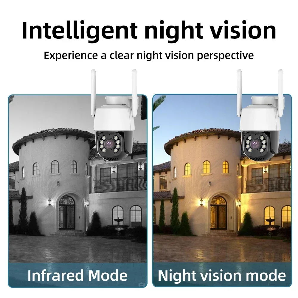 PEGATAH 4G WIFI IP Camera Outdoor Home Security Auto Tracking Human Detection Camera CCTV Surveillance Camera Camhi Pro APP