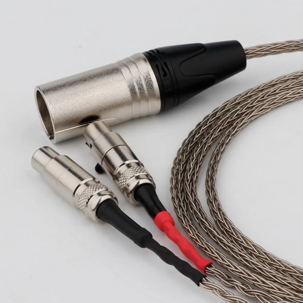 Cavo Audio HIFI ABLET 4,4 Mm Bilanciato Placcato Argento Per Cuffie Audeze LCD E Lettori Sony - Lunghezza 2 Metri