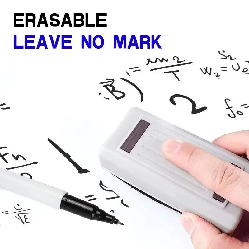 Color Marker Pens Marker Pens Whiteboard Pens Dry Erase Markers 12Colors/set Ultra Fine Tip 0.5mm Dry Erase Markers Erasable Whiteboard Markers For School Office Planning White Board Marker