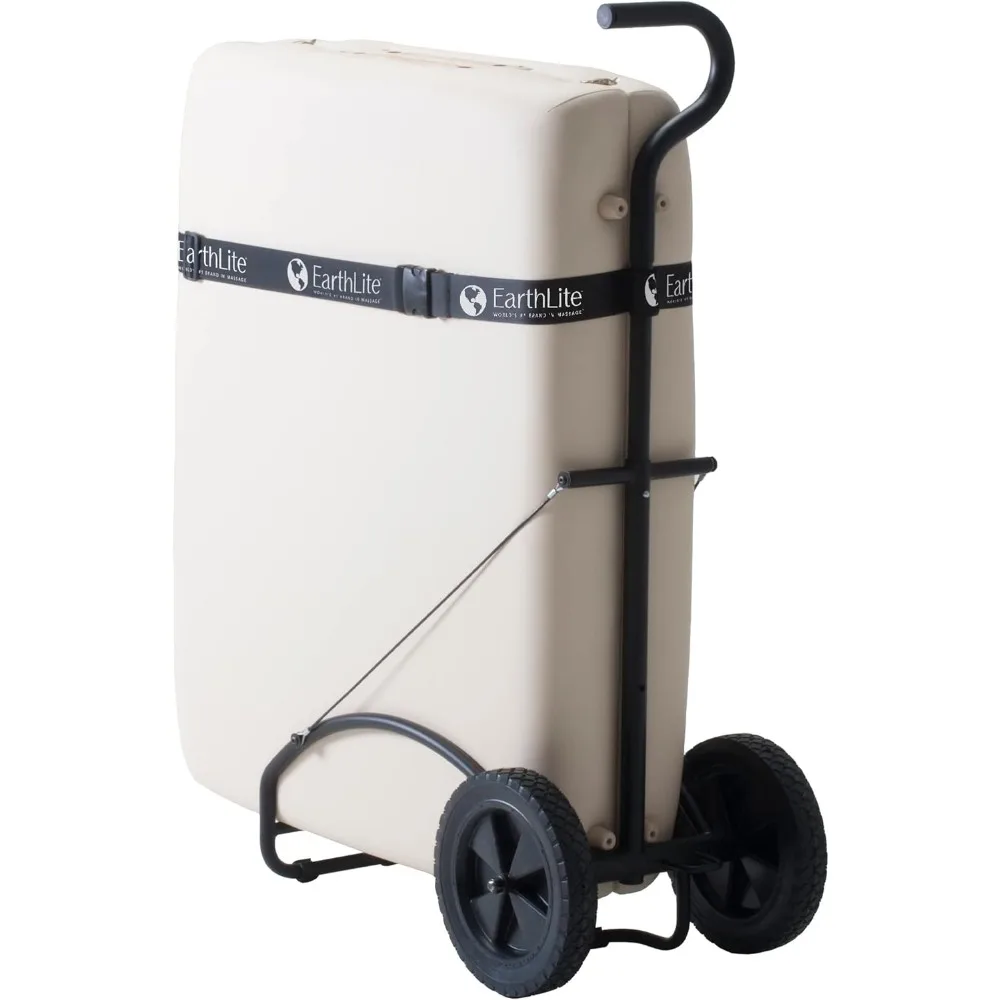 

EARTHLITE Massage Table Traveler Cart - Sturdy Massage Table Platform with Large Rubber Wheels & Telescoping Handle