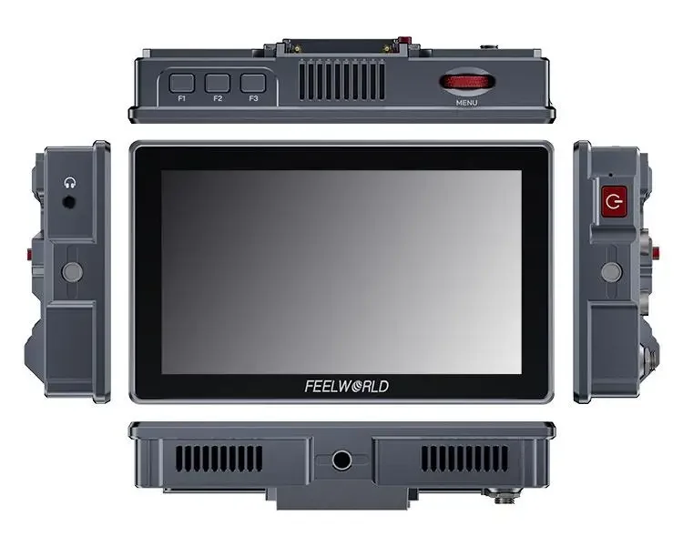 NEW FEELWORLD H5 5.5 inch 12G SDI HDMI 2.0 Camera Field Monitor High Brightness 1200nit Touchscreen