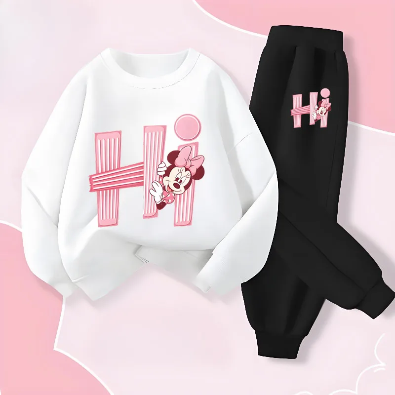 Girls Printed Hoodie Sweatshirt Set 1