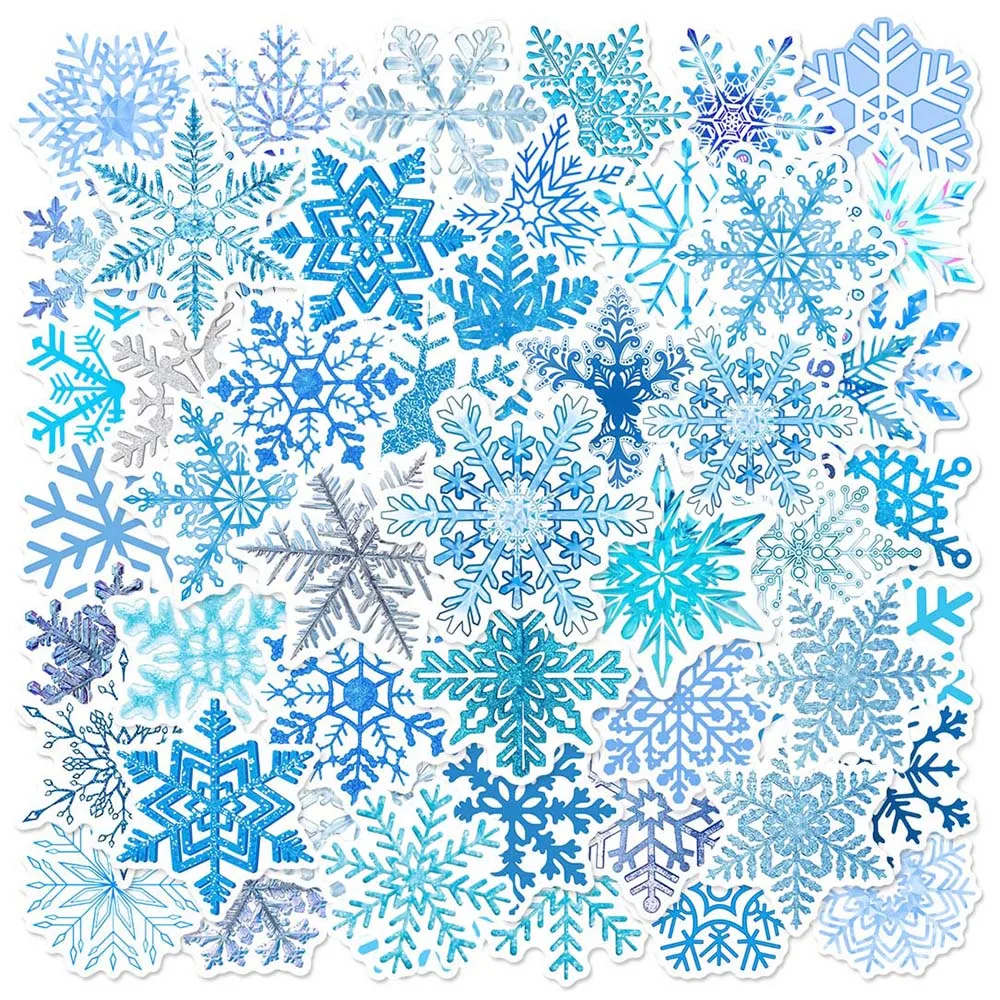 

10/50Pcs Snow Flower Aesthetic Varied Sticker Pack for Kid Phone Car Notebook Skateboard Scrapbooking Decoration Graffiti Decals