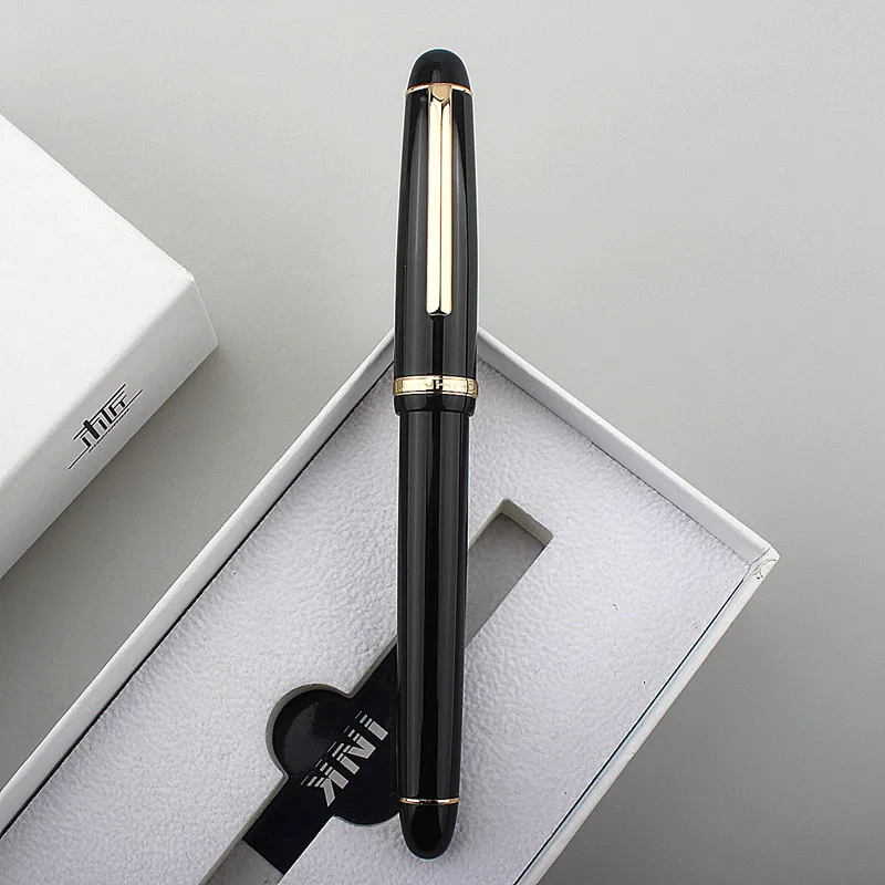 New JinHao X350 Metal Fountain Pen Gold clip EF 0.38mm F nibs