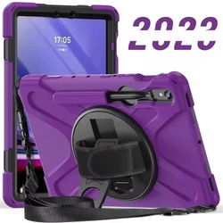 Ultimate Shockproof Kids Tablet Case with Kickstand and Handle - Durable Protection and Versatile Stand for A9 Plus 11inch (Purple)