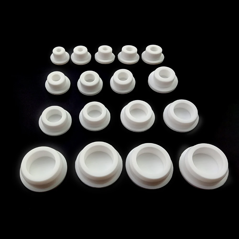 30mm200mm Round White Silicone Rubber Blanking End Cap Hole Caps Tube