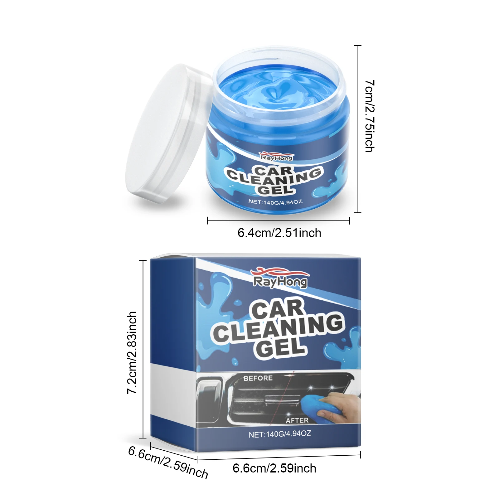 Universal Car Cleaning Gel Detailing Putty, Car Goop Cleaner Interior Cleaner Putty for Home, Office, Keyboard, Computer