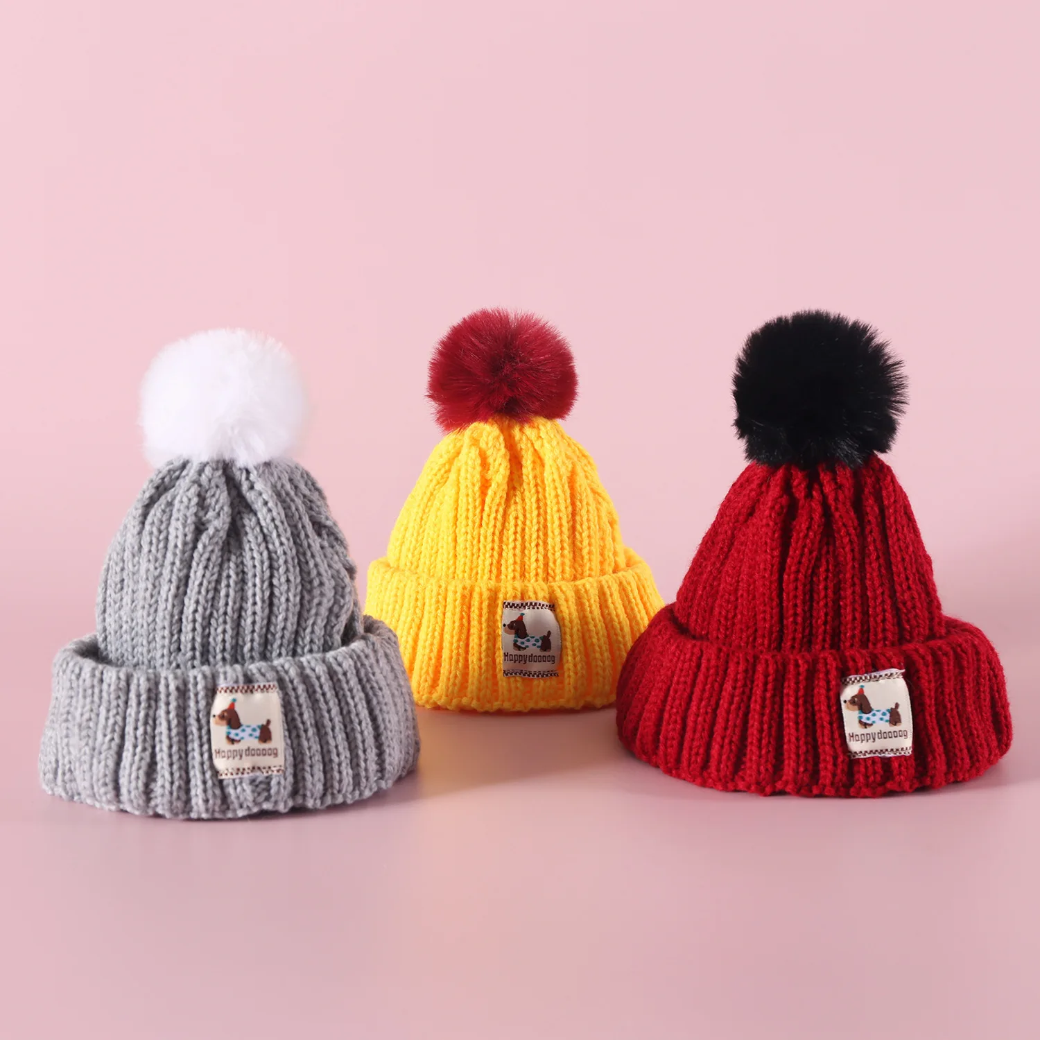 Ensemble bonnet et écharpe d hiver pour chien et chat tricot_voghion.com