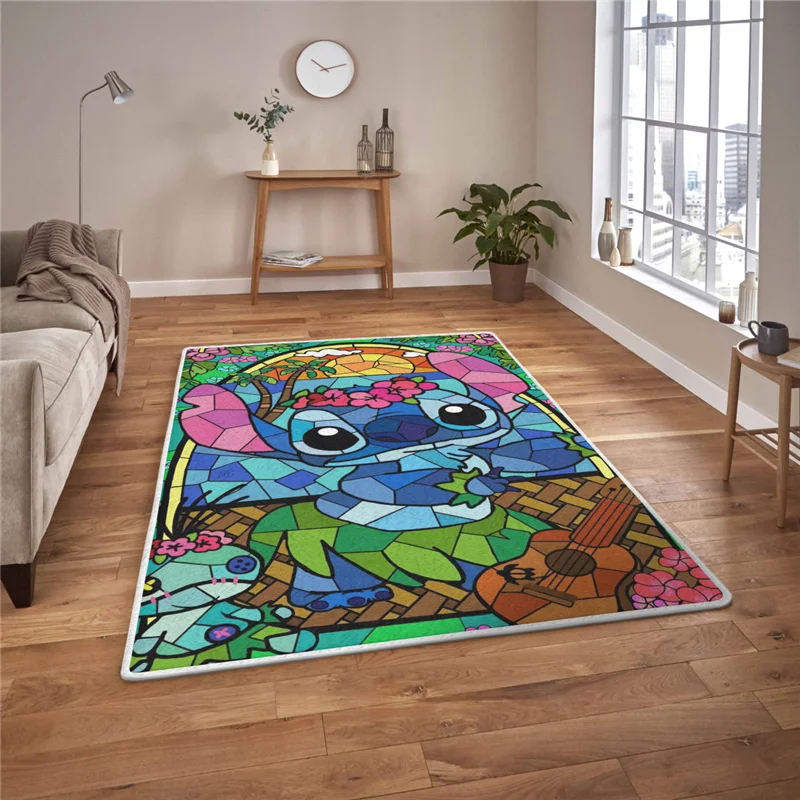 

Funny Cartoon Characters Area Rug 3D All Over Printed Non-slip Mat Dining Room Living Room Soft Bedroom Carpet 02