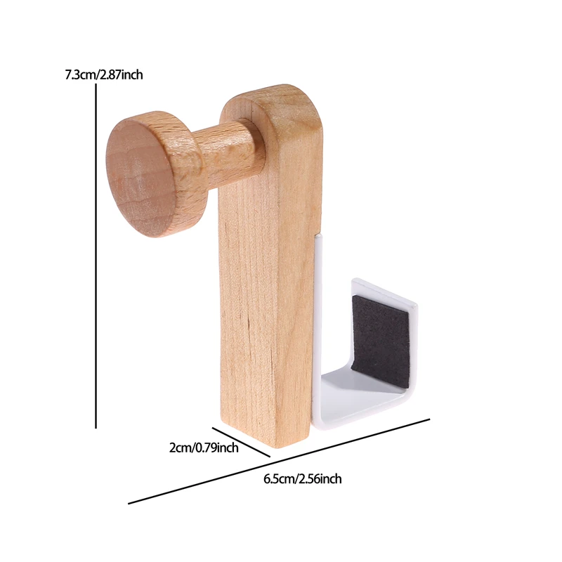 Kitchen Cabinet Hook Towels Clothes Coat Bathroom Accesories Storage Hanger Door Back Hanging Holder Iron Wooden Rack Organizer