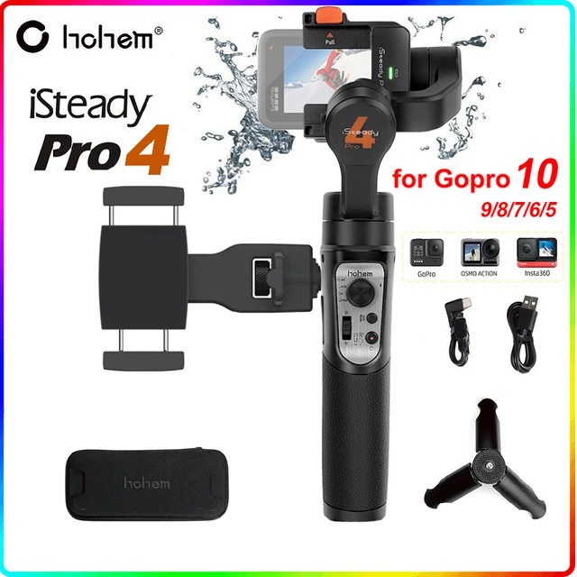 Hohem-ハンドヘルドスタビライザーisteady pro 4/pro 3,防滴,3軸,gopro hero 10 9/8/7/6 dji osmo  rx0,アクションカメラ用