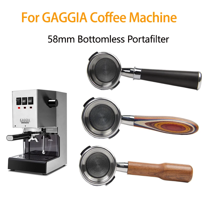 Portafiltro Senza Fondo Per Caffè 58Mm Per Gaggia Classic Filter Basket Sostituzione Macchina Per Caffè Espresso Barista Tools