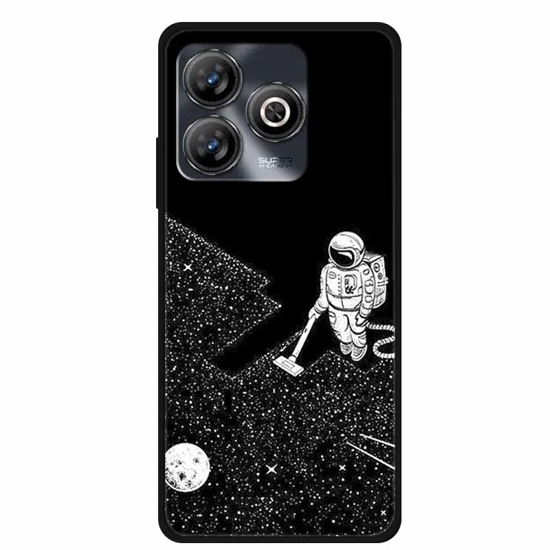 Luxury Black Silicone Soft Phone Case - Protective Back Cover Shell