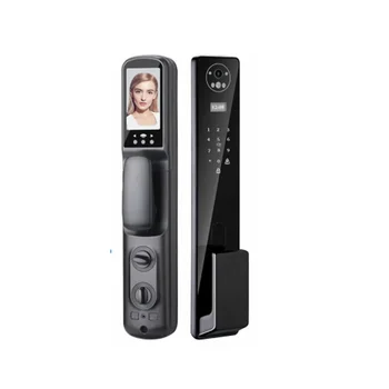 TUYA APP Digital Fingerprint 3D Face Recognition Lock with Camera Electric Digital Biometric Door Smart Lock 1