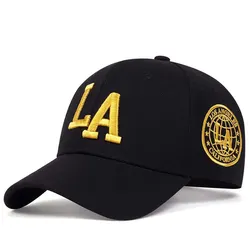 Unisex Embroidery Snapback Baseball Cap - Adjustable Casual Outdoor Hat with Sunscreen Protection - Adjustable (Black Gold)