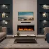 50" W Austin in Wall Recessed & Wall Mounted Electric Fireplace (EF287A) 2