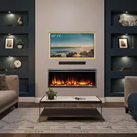 50" W Austin in Wall Recessed & Wall Mounted Electric Fireplace (EF287A) 2