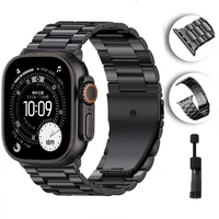 Bracelet en métal pour Apple watch 10 46mm 42mm Ultra/2 49mm 9 8 7 45mm 41mm bracelet en acier inoxydable pour iWatch 6 5 4 3 SE 44mm 40mm 1