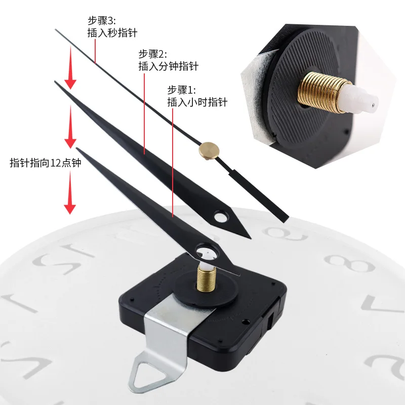 10 inch Epoxy clock mold with watch accessories DIY Roman Arabic digital clock Epoxy silicone mold clock epoxy mold