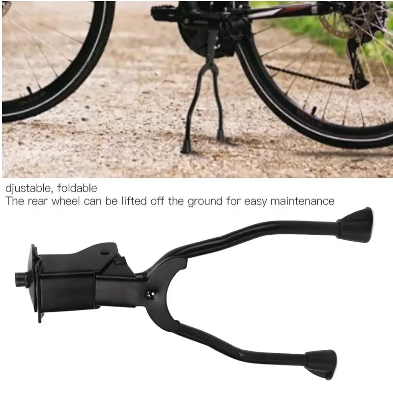 Durable Stainless Steel Foldable Double-Leg Bike Kickstand for Mountain and Road Bikes