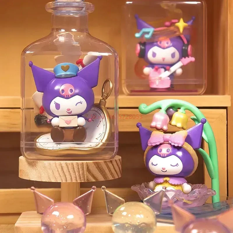 

Sanrio Kuromi День Dreamer серия мультфильм экшн-фигурки сюрприз коробка желаний бутылка ручной работы модные украшения Модель Кукла подарок