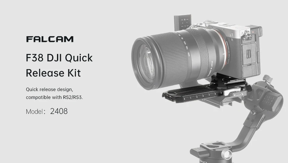 FALCAM F38 Camera Quick Release Plate with 38mm Anti-Offset QR Plate for Ronin-