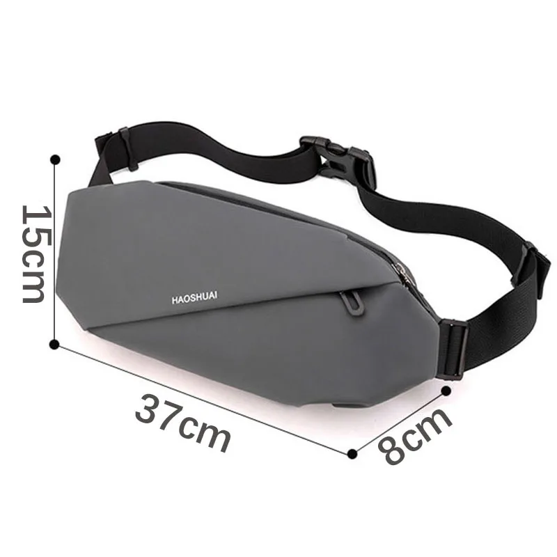 HVTIL Men Shoulder Bag Designer Luxury Waist Pack Portable Zipper Waterproof Messenger Bolsas Fashion Sling Crossbody Chest Bag