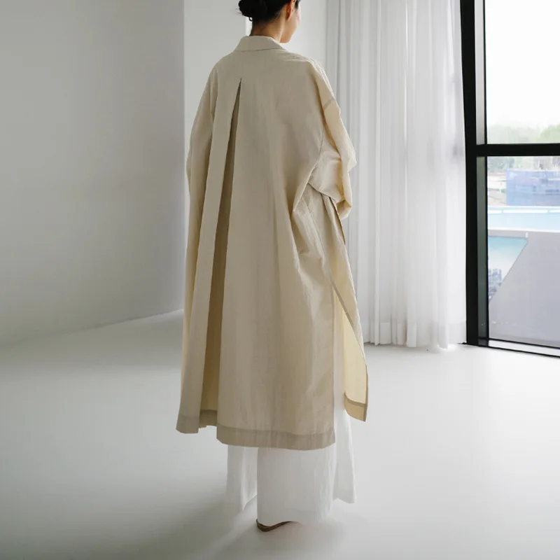 Spring Summer 2024 Chic Elegant High Waist Fashion Simplicity Retro Long Sleeve Button Solid Cotton Linen Y2K Women's Clothes