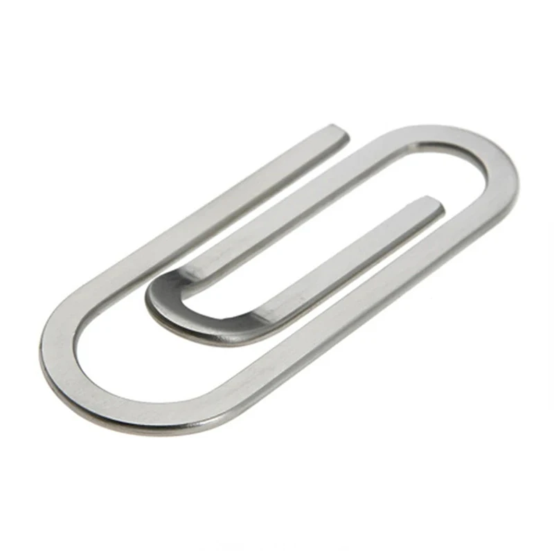Sleek Stainless Steel Money Clip & Card Holder