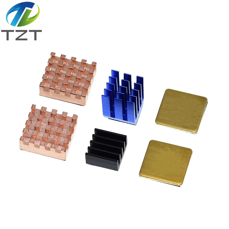 Dissipateurs Thermiques Pour Raspberry Pi – 3 Pièces Cuivre/aluminium – Avec Ruban Adhésif Thermique