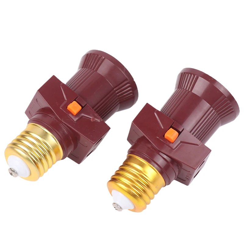 Description Picture 6 of item1 Pc E27 With Switch Socket Double Screw Multi-purpose Socket Switch Lamp Holder Plug Socket Lamp Base Lighting Accessories