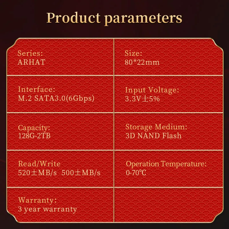 HUADISK SSD M2 SATA 2280, M.2 SATA ޴ SSD ̽, 512GB, 1TB ָ Ʈ ̺, SATA3.0, 6 GB/s ϵ ũ, Ʈ ũž
