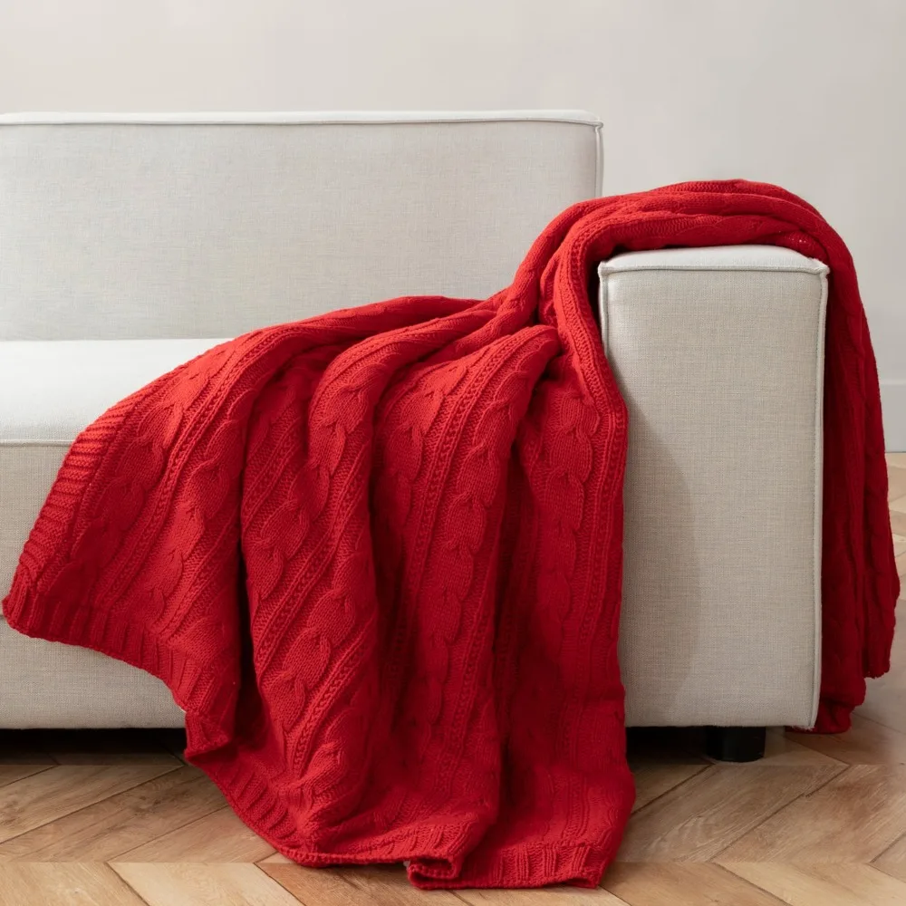 cable-plush-knit-blanket-twin-throw-blanket-bedspread-on-the-bed-sofa-cover-home-textile-garden-soft-and-skin-friendly