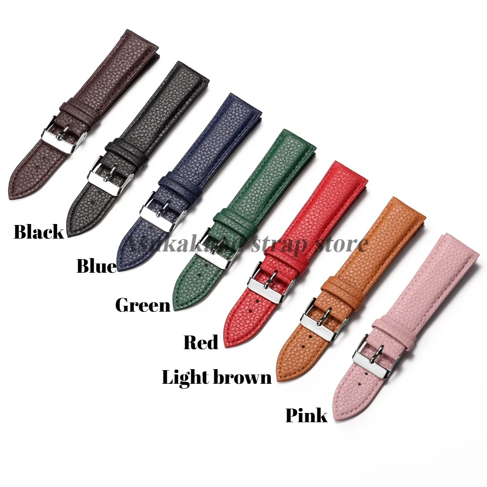 Lychee Pattern Leather Watchstrap - Universal Women & Men Strap