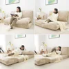 Folding Matress Sofa, Foam Filling Folding Matress Sofa, Includes Removable and Machine Washable Cover, Soft Faux Fur 6
