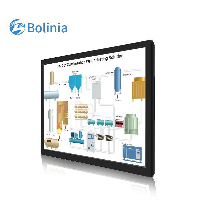 19 인치 산업용 LCD 스크린 디스플레이 HD VGA 케이블 플라스틱 케이스 산업용 모니터 사용자 정의