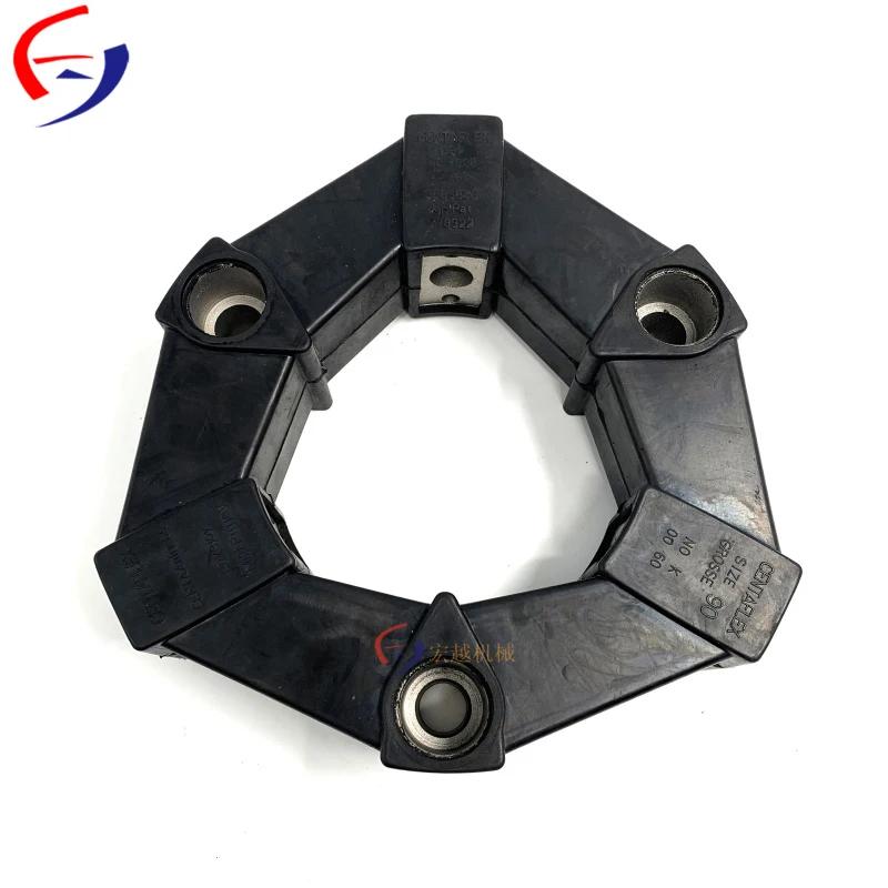 90as coupling flexible material rubber shaft for excavator parts