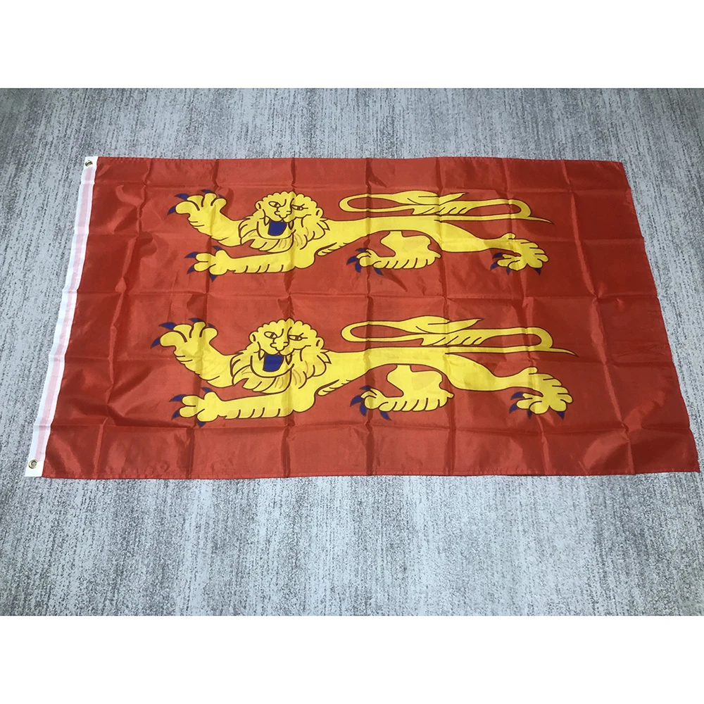 Флаг superonezxz, бесплатная доставка, флаг Нормандии, 90x150 см, полиэстер, подвесной флаг для украшения, Франция, низкая Нормандия