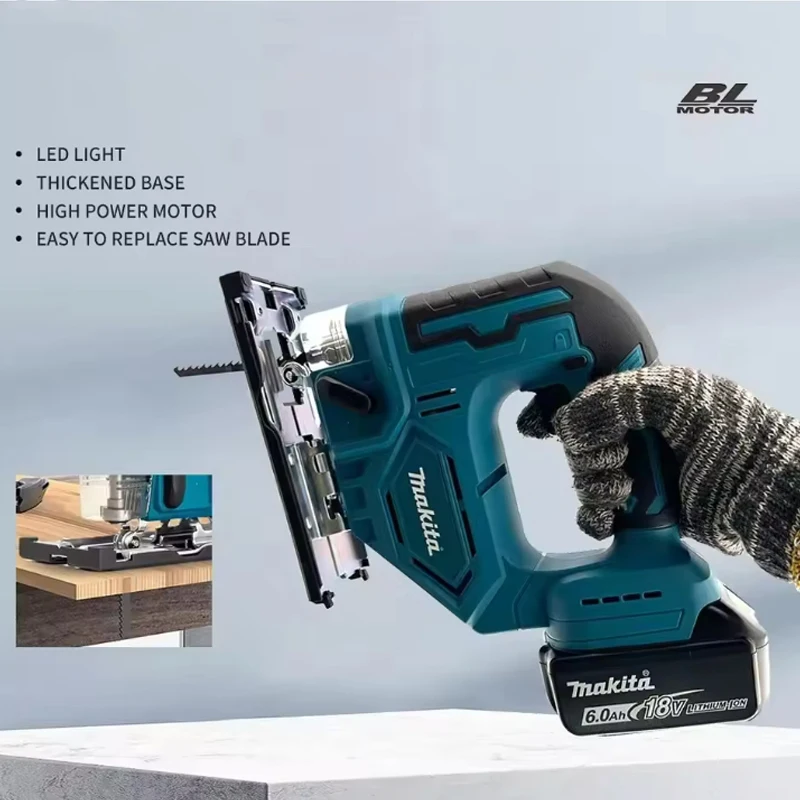 DJV182Z 340W Brushless Cordless Jigsaw Electric Jig Saw with Barrel Handle Porta