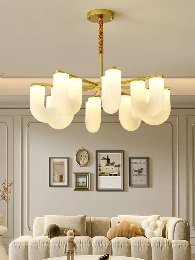 

Living Room Led Chandelier 3 Colors Changeable Emitting Bedroom Light Villa Dining Room Chandelier Lamp Creative Light Fixtures