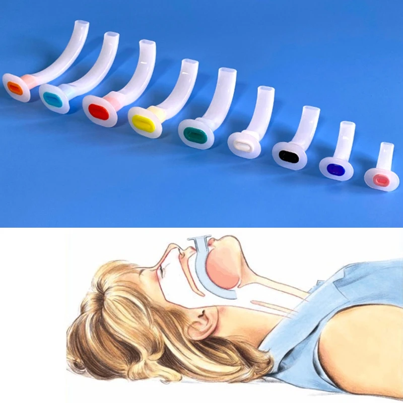 Disposable Patient Air Tube Guide First Aid Kit First Aid Airway Tube 9 Pieces