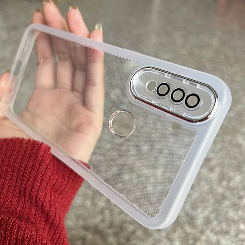 Luxury Soft Bumper Clear Back Phone Cover